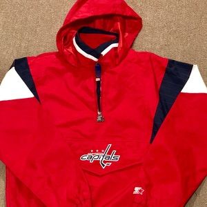 NWT Washington Capitals Vintage Starter Jacket M